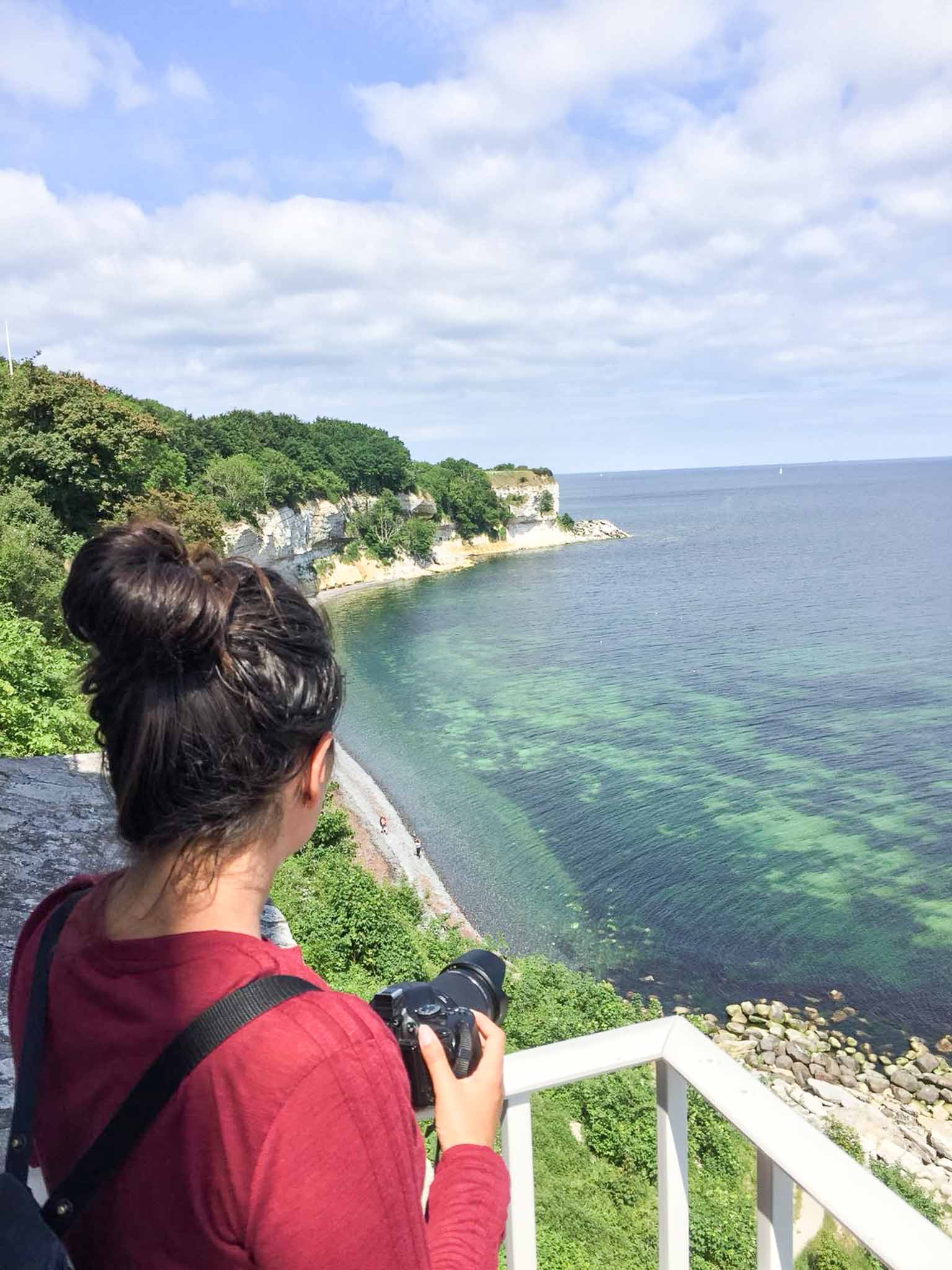De krijtrotsen van Stevns Klint in Denemarken
