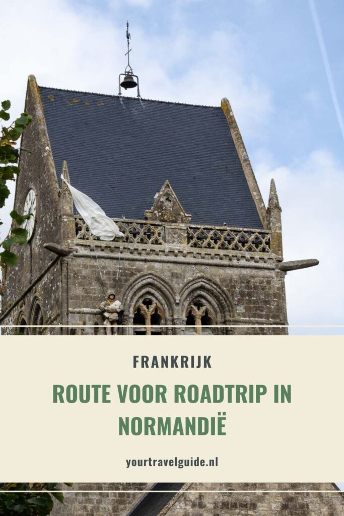 Route voor roadtrip in Normandië