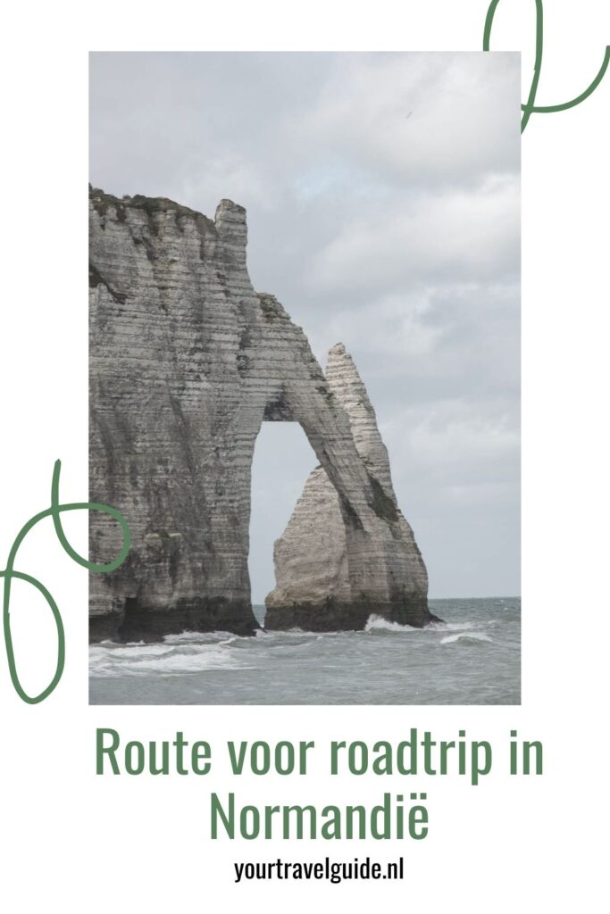 Route voor roadtrip in Normandië